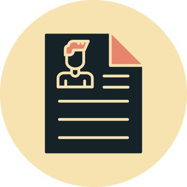 Belge. Web simgesi basit illüstrasyon