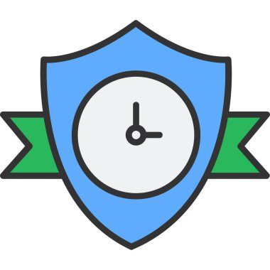 kalkan vektör simgesi modern basit illüstrasyon