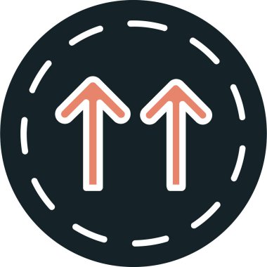 Ok. Web simgesi basit illüstrasyon