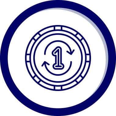 Para para birimi simgesi - taslak biçimi