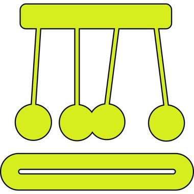 Bir karikatürün vektör çizimi ve yeşil ve beyaz