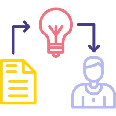 İş simgesinin vektör illüstrasyonu