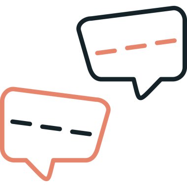 Konuş. Web simgesi basit illüstrasyon