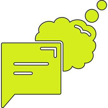 Sohbet simgesi vektör illüstrasyonu