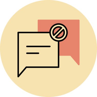 konuşma iletisi vektörü simgesi