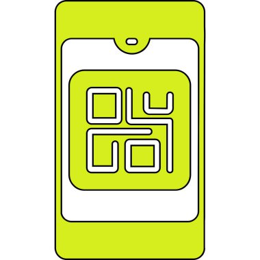 Siyah arkaplan ile beyaz, yeşil ve sarı etiketin vektör çizimi