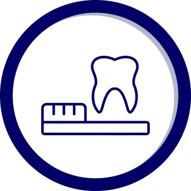 Diş. Web simgesi basit illüstrasyon