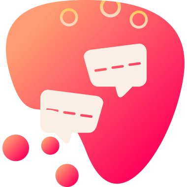 Konuş. Web simgesi basit illüstrasyon