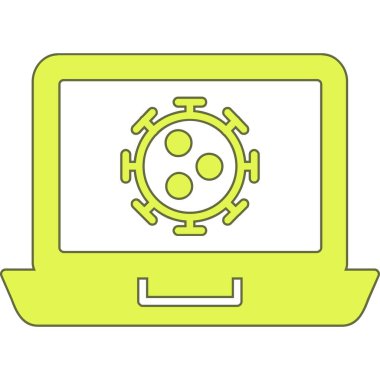 bilgisayar ekranı izole vektör tasarımı