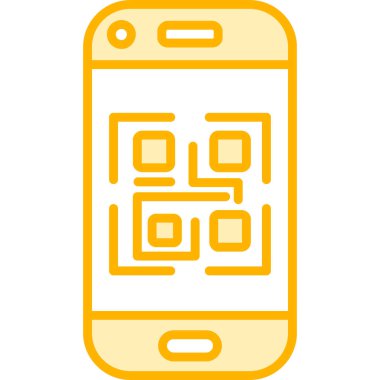 Telefon web simgesi, basit vektör çizim