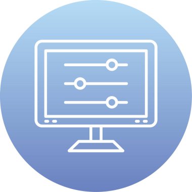 izleyici ikon vektör illüstrasyonu