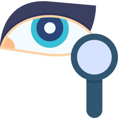 Göz. Web simgesi basit illüstrasyon