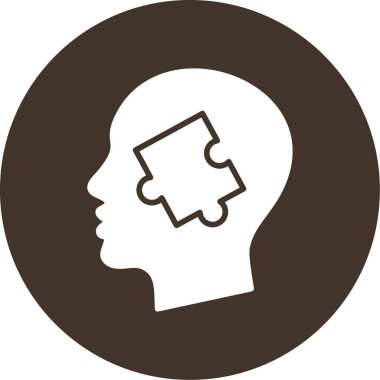 Beyin vektör simgesi modern illüstrasyon