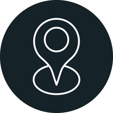 Harita işaretleyici. Web simgesi