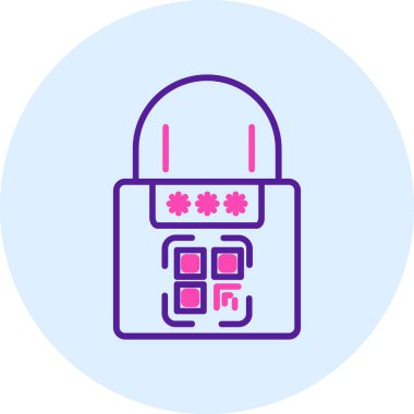 güvenli simge vektör illüstrasyonu