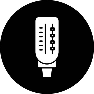 Termometrenin vektör illüstrasyon simgesi