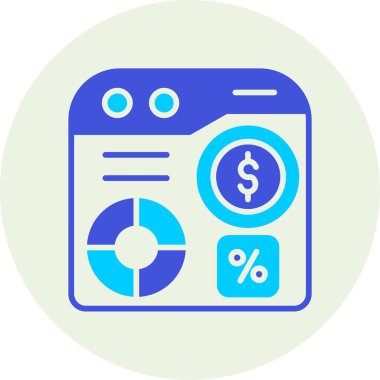 para ve finans hattı ikon vektör çizimi