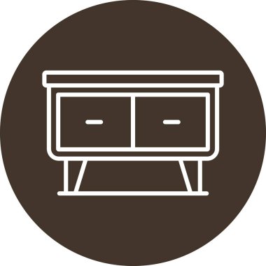 mobilya ikonu vektör illüstrasyonu
