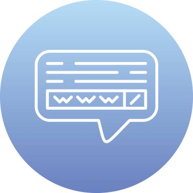 Sohbet simgesi vektör illüstrasyonu