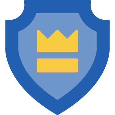 kalkan ikon vektör illüstrasyonu