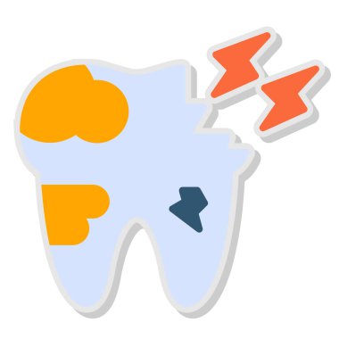 Diş simgesi, karikatür tarzı