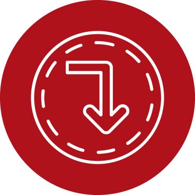 Ok. Web simgesi basit illüstrasyon