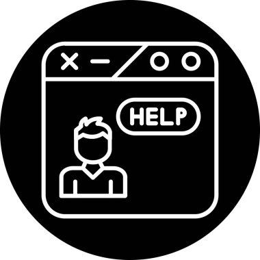 yardım simgesi çizimi