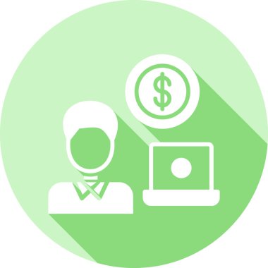 Dolar simgesi, vektör illüstrasyonu