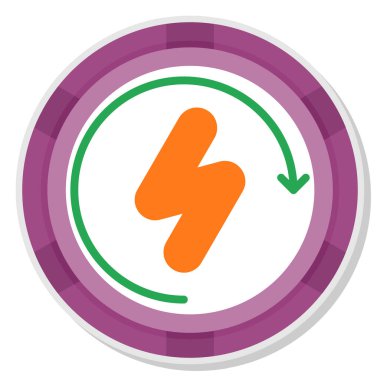 dairesel ok dairesi ikon vektör illüstrasyon tasarımı