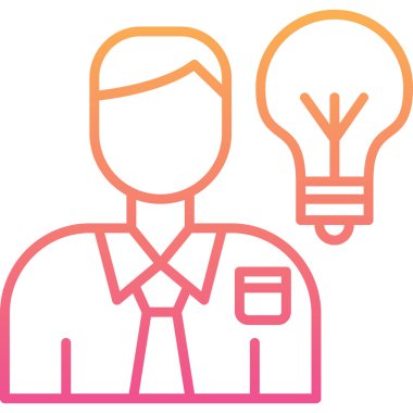 İş adamı. Basit tasarım