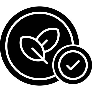 Yaprak simgesinin vektör illüstrasyonu