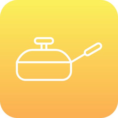 Modern b 'nin vektör çizimi yemek yapma ikonundan yoksundur