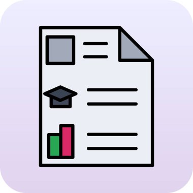 Vektör belgesi Simge illüstrasyonu