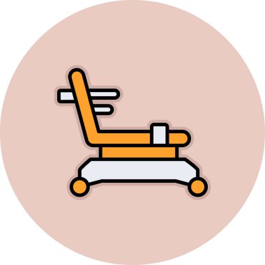 Sandalye ikonu. modern vektör illüstrasyonu