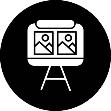 Kamera fotoğraf simgesi, vektör çizim