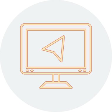 Kolayca düzenleyebilen veya düzenleyebilen Bilgisayar Vektörü simgesi