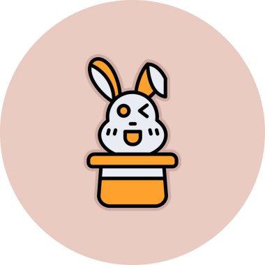 Tavşan. Web simgesi basit illüstrasyon