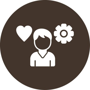 Adam simgesi, basit illüstrasyon tasarımı