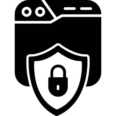 Kilit. Web simgesi basit tasarım