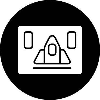 Modern bir simgenin vektör illüstrasyonu