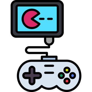 oyun denetleyici simgesi, vektör illüstrasyonu