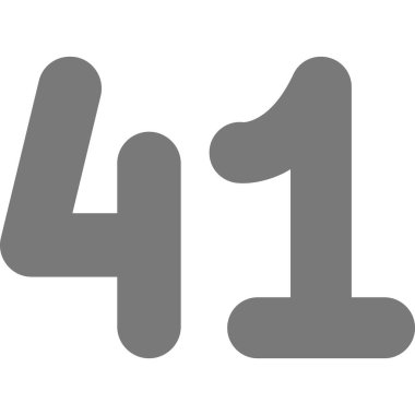 izole edilmiş numara 4 simgesi, vektör illüstrasyon tasarımı