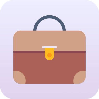 Çanta. Web simgesi basit illüstrasyon