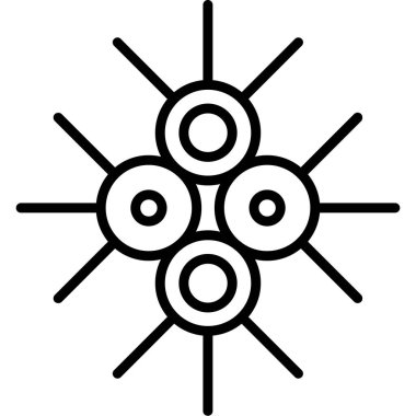 Güneş Simgesi Vektör illüstrasyonu