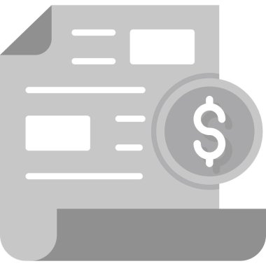 Dolar banknotlu dolar banknotu, finansal simge, vektör illüstrasyonu