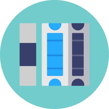 Kitaplar. Web simgesi basit illüstrasyon