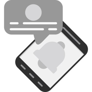 İleti Sohbeti simgesi, vektör illüstrasyonu