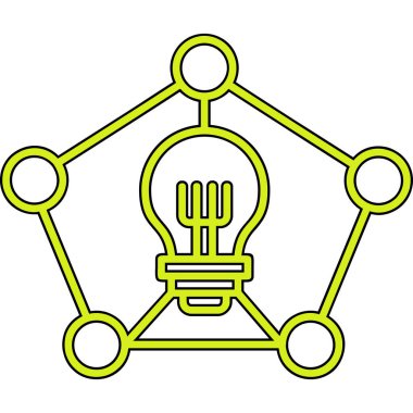 yaratıcı fikir simgesi vektör çizimi çizimi