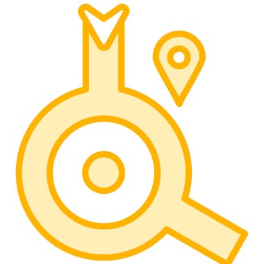 konum. Web simgesi basit illüstrasyon