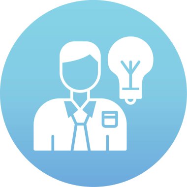 İş insanları simgesinin vektör illüstrasyonu